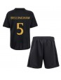 Real Madrid Jude Bellingham #5 Ausweichtrikot für Kinder 2023-24 Kurzarm (+ Kurze Hosen)
